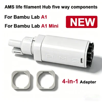 Hub de Filamento AMS de Cinco Vias para Impressora 3D Bambu Lab, Componentes de Comutação de Consumíveis para Impressão Multicolorida, Peças para Bambu Lab A1