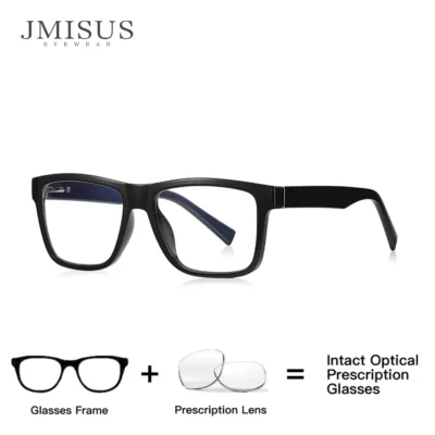 JMISUS Óculos multifocais progressivos quadrados para homens, lentes fotocromáticas para visão próxima e distante, óculos de sol com prescrição ao ar livre
