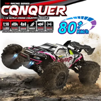 4wd 1:16 80 km/h super sem escova 50 km/h escovado rc carro 4x4 fora de estrada controle remoto alta velocidade deriva caminhão de corrida brinquedo crianças adultos