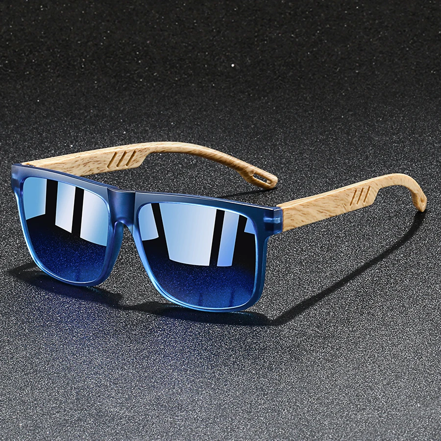Moda vintage quadrado quadro óculos de sol das mulheres dos homens pesca condução homem marca luxo designer óculos de sol uv400