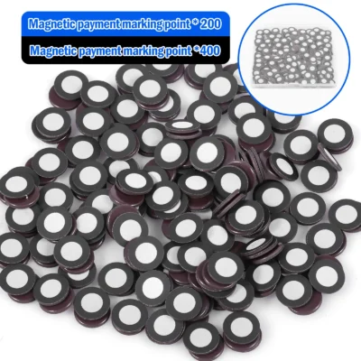 200-400 Peças de Pontos Magnéticos 3D para Scanner, Diâmetro Interno de 6,0 mm e Externo de 10 mm, Marcador de Ponto de Referência para Digitalização 3D