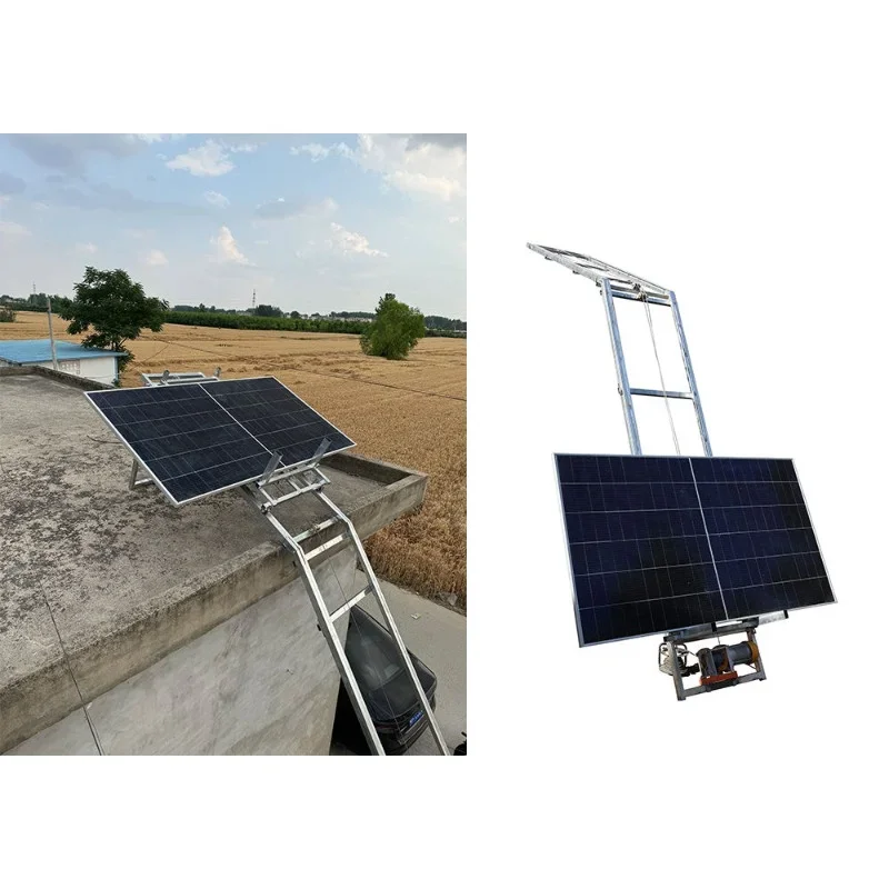 Guincho elétrico para painéis solares de 2-20m e 300kg para instalação fotovoltaica, montagem em telhados, construção, manutenção e elevação portátil. - Image 2