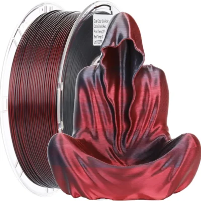 Filamento de seda para impressora 3d, 1kg, 1.75mm, textura de seda multicolorida, efeito gradiente suave, material pla, consumíveis para impressora fdm