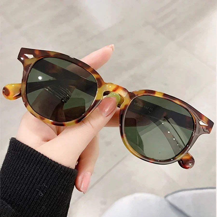 Jnpcxi novo retro redondo óculos de sol feminino amarelo moda rebites decoração tons uv400 masculino punk óculos de sol - Image 3
