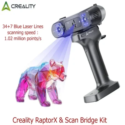 Alta Precisão 0,02 mm: Scanner 3 D Creality Raptor X Laser