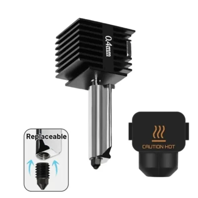 Kit hotend de bico de aço endurecido de 0.4mm para cabeça de impressão a1 mini/a1, atualização de laboratório bambu, extrusora de impressora 3d, acessórios de atualização