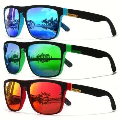 Moda vintage quadrado polarizado óculos de sol das mulheres dos homens condução pesca marca luxo designer óculos de sol motorista uv400