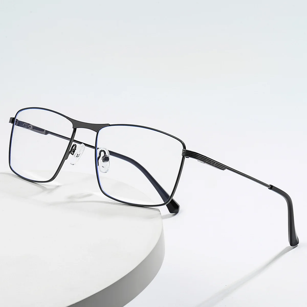 Óculos de Grau Quadrados de Liga Metálica JMISUS Fashion para Homens com Proteção Anti-Luz Azul/Fotocromáticos para Miopia - Óculos Ópticos - Image 5