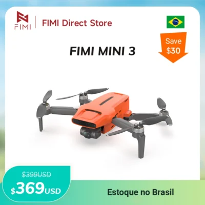 FIMI MINI 3 drone 4k câmera profissional 60fps com sensor 48MP 245g leve alcance de 9km vídeo noturno AI FAA permissão