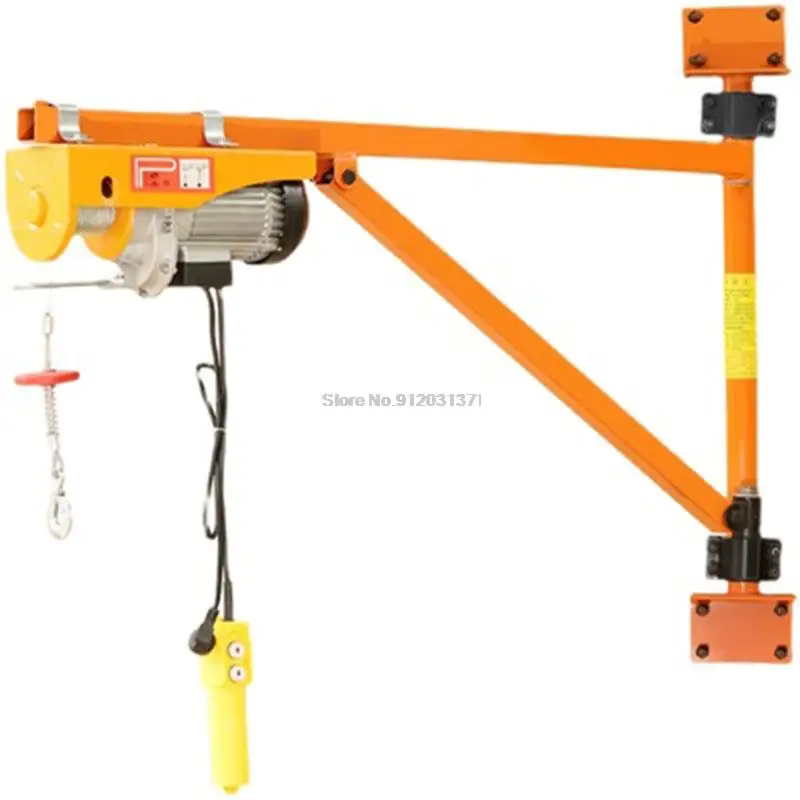 Talha elétrica guindaste pequeno 220v 510w 200kg pequena máquina de elevação suporte de fixação de parede multifuncional guindaste interno doméstico - Image 5