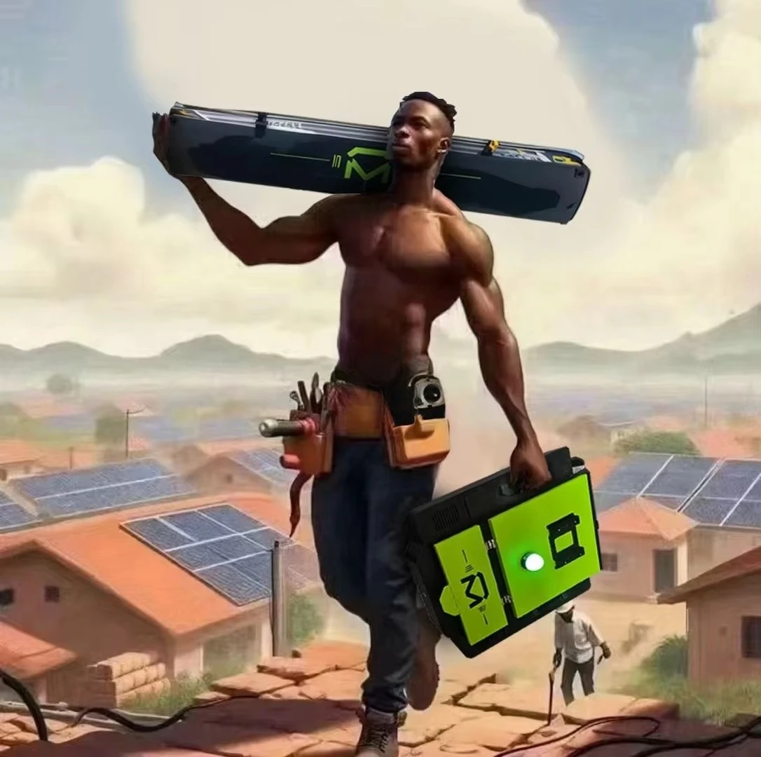 2024 Novo design anti-queda drone limpeza automática robô rastreador máquina de limpeza de painel solar - Image 2