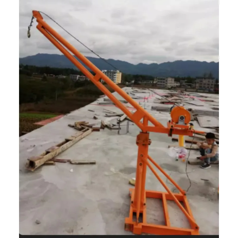 Guindaste elétrico para uso externo, guindaste de elevação pequena, máquina de elevação doméstica, ferramenta de decoração de canteiro de obras, 220v - Image 6