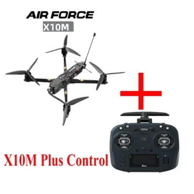 Drone FPV SL Airforce SL-X10M de 10 Polegadas com Controle Remoto para Corrida a 165KM/h, 30min de Voo, Câmera e Capacidade de Carga Máxima de 6KG