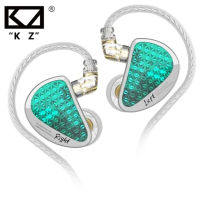 Kz as16 pro fone de ouvido com fio 8ba armadura equilíbrio no monitor fone mp3 baixo música fones alta fidelidade com microfone