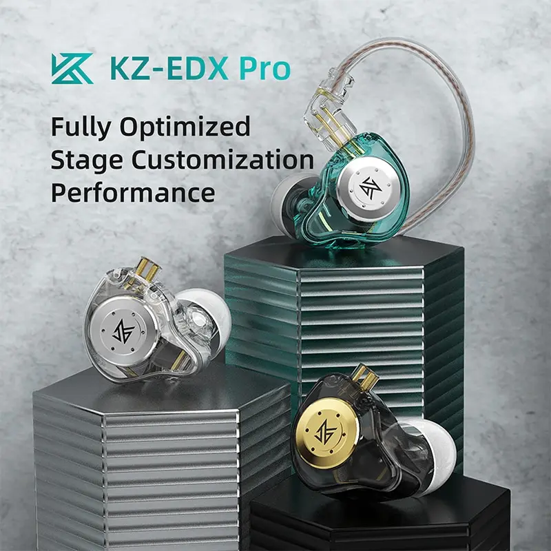 KZ EDX PRO Fones De Ouvido Dinâmicos HIFI Baixo Earbuds No Ear Monitor Esporte Ruído Cancelando Headset - Image 6
