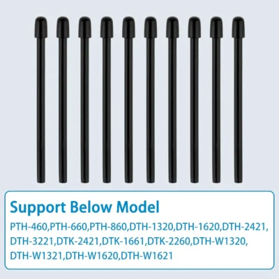 Para WA-COM caneta padrão nibs 10 pçs preto substituição recarga caneta dicas para intuos pro para imobilestudio pro para cintiq pro