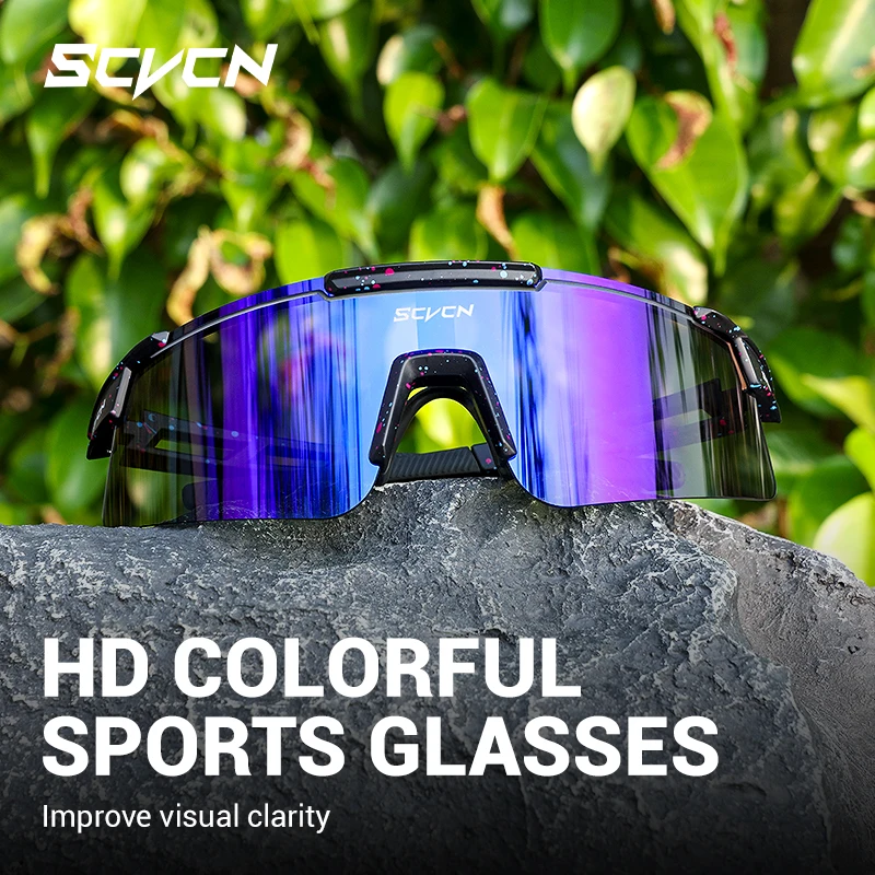 Scvcn uv400 óculos de ciclismo das mulheres dos homens mtb bicicleta estrada óculos de sol ao ar livre caminhadas unidade correndo óculos de sol moda esportes - Image 8