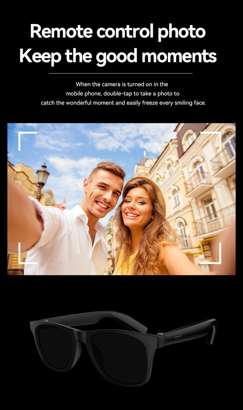 Óculos Inteligentes AI 8K com Controle Remoto, Câmera de Toque, Gravação, Tradutor, Assistente de Voz e Conexão Bluetooth Sem Fio - Image 8
