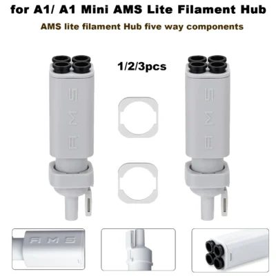 Hub de Filamento Bambulab AMS Lite para Bambu Lab: Comutador de Componentes de Cinco Vias para Consumíveis de Impressão Multicolorida para A1/A1 Mini