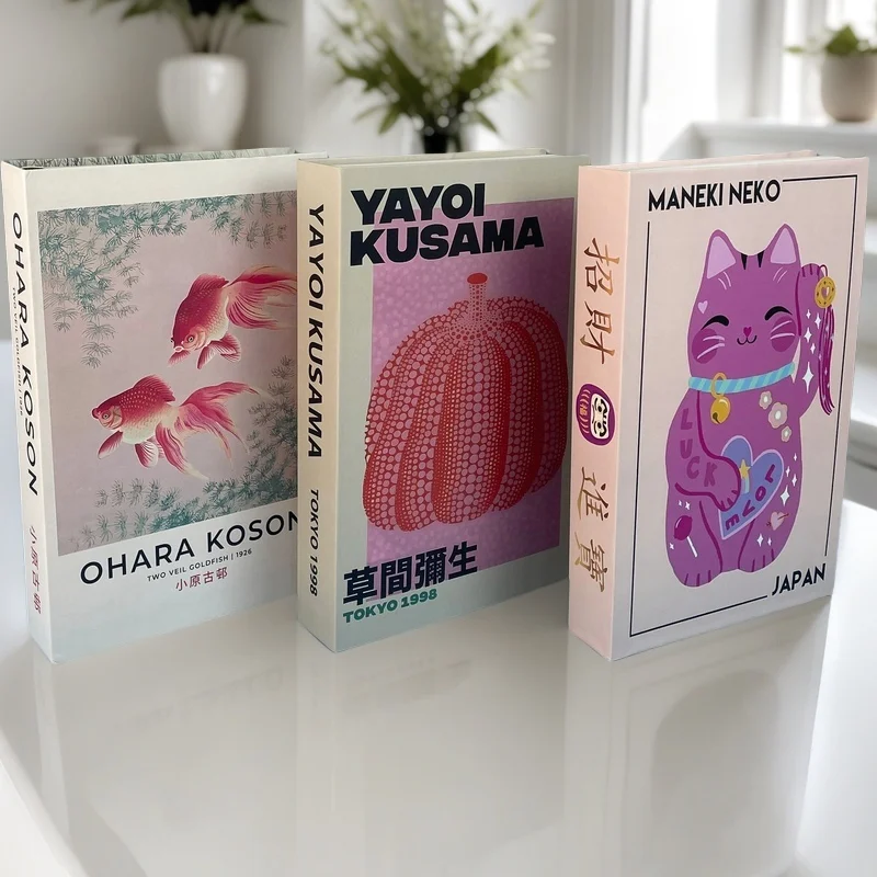 3 pçs/set luxo falso livro caixa de armazenamento moda livros decorativos design mesa café quarto prateleira islam decoração casa nova york paris - Image 2