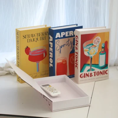 Aperol cocktail luxo livros falsos decoração mesa de café livros decorativos clube villa hotle decoração tiro adereços casa extra