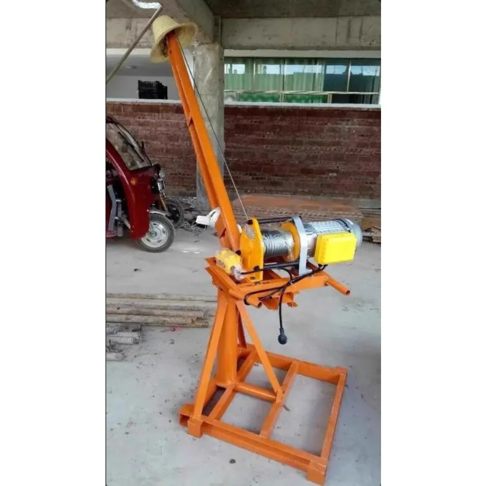 Talha de guindaste pequeno ao ar livre 220v doméstico pequena máquina de elevação de tijolos elétricos - Image 2