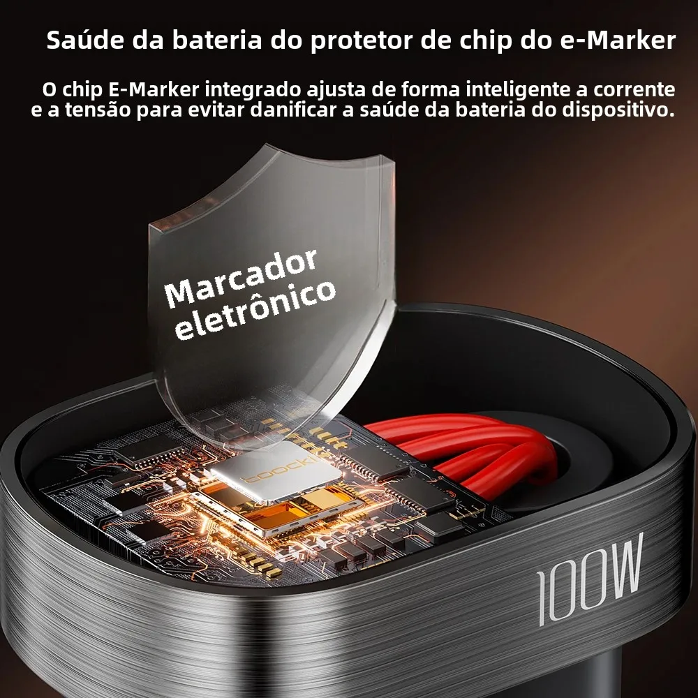 Toocki 100w em forma de u cotovelo de 180 graus tipo c para tipo c cabo de jogo móvel usb c para iluminação cabo de carga rápida para iphone xiaomi - Image 6