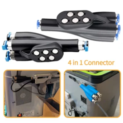 Adaptador PTFE 4 em 1 para Impressoras 3D Bambu Lab - Conector de Tubulação para P1P/P1S/X1C Bambu Lab AMS/AMS Hub