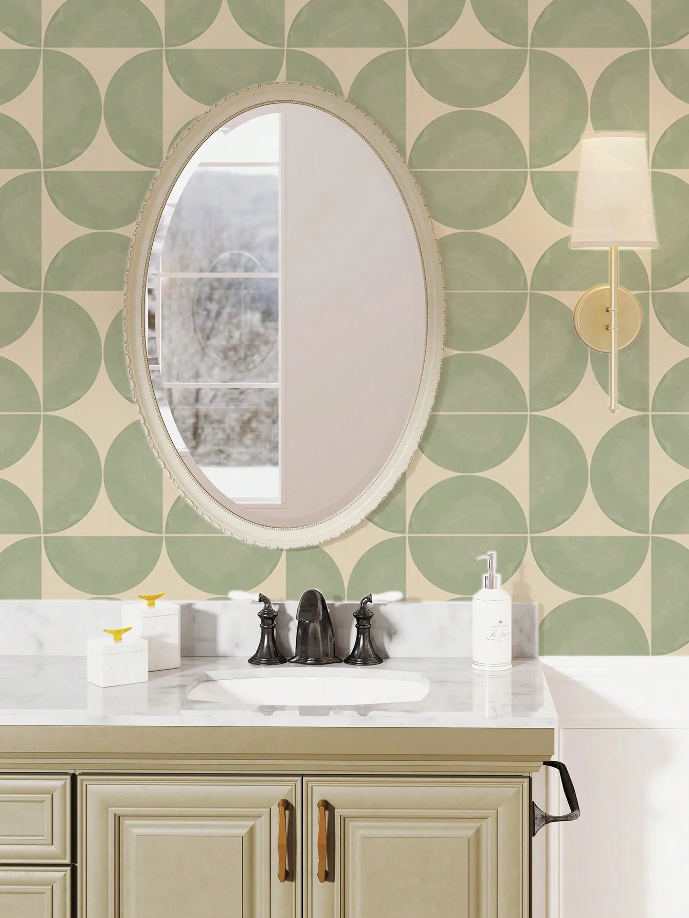 12pçs adesivos de piso com padrão geométrico escandinavo, peças duras espessadas, adesivos de azulejos falsos, forte adesão para paredes de cimento. - Image 2