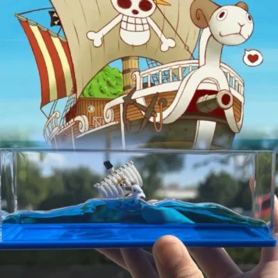 Ir feliz navio flutuante figura fluido líquido mil ensolarado barcos decoração barco flutuante deriva barcos sala de estar decoração presente