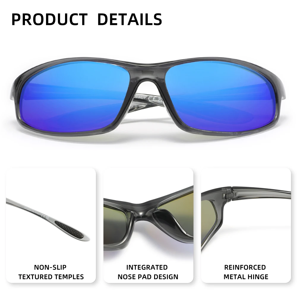 Nova moda equitação óculos de sol polarizados ciclismo masculino óculos feminino uv400 anti-reflexo esportes ao ar livre - Image 4