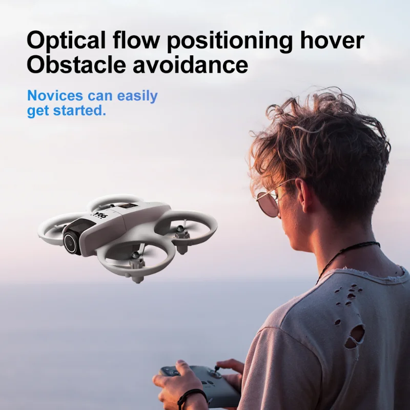 Mini Drone V66 8K HD com Câmera Dupla, Evitação de Obstáculos em 5 Direções, Quadricóptero RC Dobrável para Adultos, Gravação de Fotografia Aérea 2026Novo - Image 4