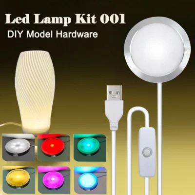 Para bambu laboratório kit de lâmpada led 001 impressão 3d modelo diy kit lâmpada led peças impressão 3d kit lâmpada led 001 recarregável para bambu laboratório