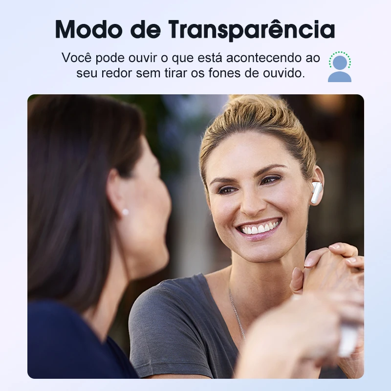 Qcy t13 anc cancelamento de ruído ativo sem fio fones de ouvido bluetooth 5.3 4 microfones enc chamadas claras 30h playtime ipx5 - Image 4