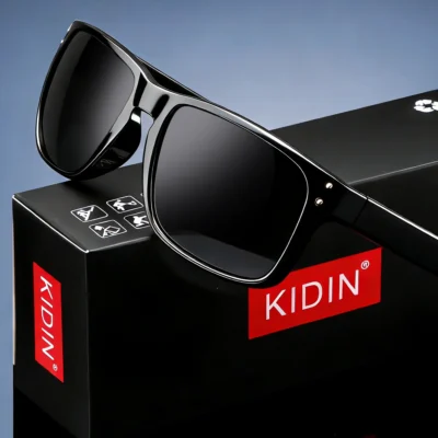 Óculos de Sol Polarizados de Luxo da Marca KIDIN 2026, Quadrados, para Esportes ao Ar Livre, Praia, Mulheres e Homens, UV400