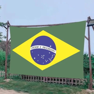 Grande bandeira do brasil festas atividades ao ar livre decorações de fundo internas e externas bandeiras e banners