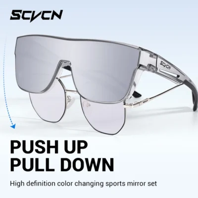 SCVCN Óculos de sol para ciclismo masculino, óculos para dirigir bicicleta, ciclismo, mulheres, estrada, mountain bike, esportes ao ar livre, UV400