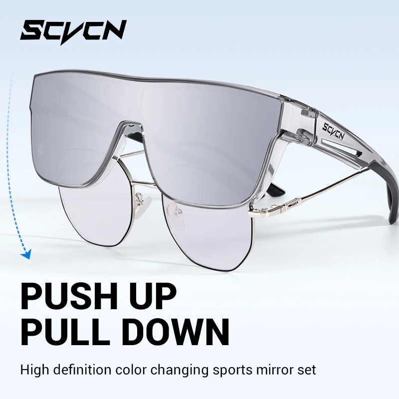 SCVCN Óculos de sol para ciclismo masculino, óculos para dirigir bicicleta, ciclismo, mulheres, estrada, mountain bike, esportes ao ar livre, UV400
