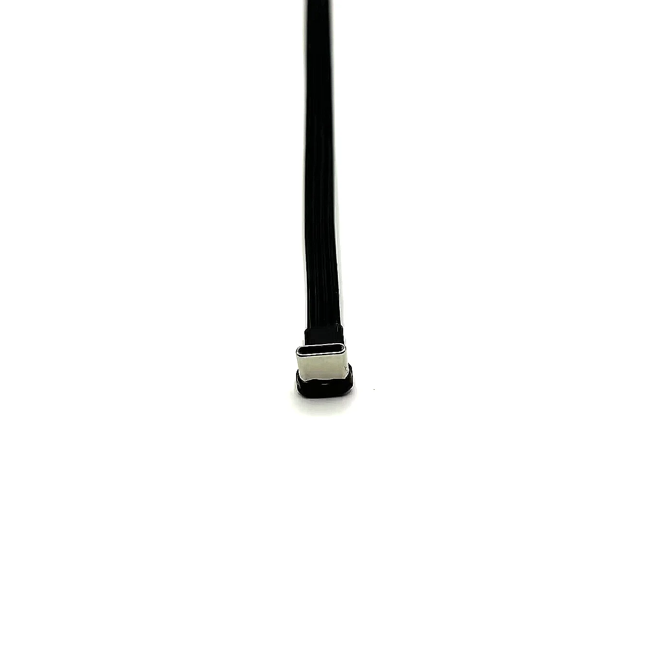 Super plano flexível usb 2.0 um macho para tipo c macho ângulo de 90 graus usb2.0 macho para usb c adaptador de cabo de extensão - Image 3