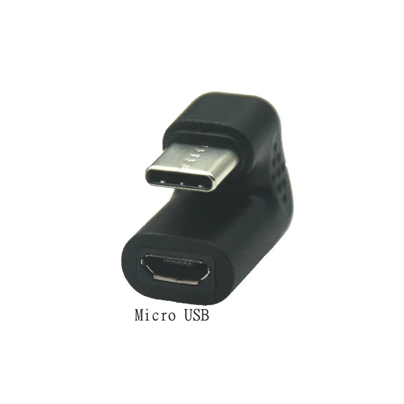 180 graus ângulo reto em forma de u usb 3.1 tipo c macho para micro usb fêmea USB-C conversor adaptador para telefone inteligente xiaomi huawei - Image 3