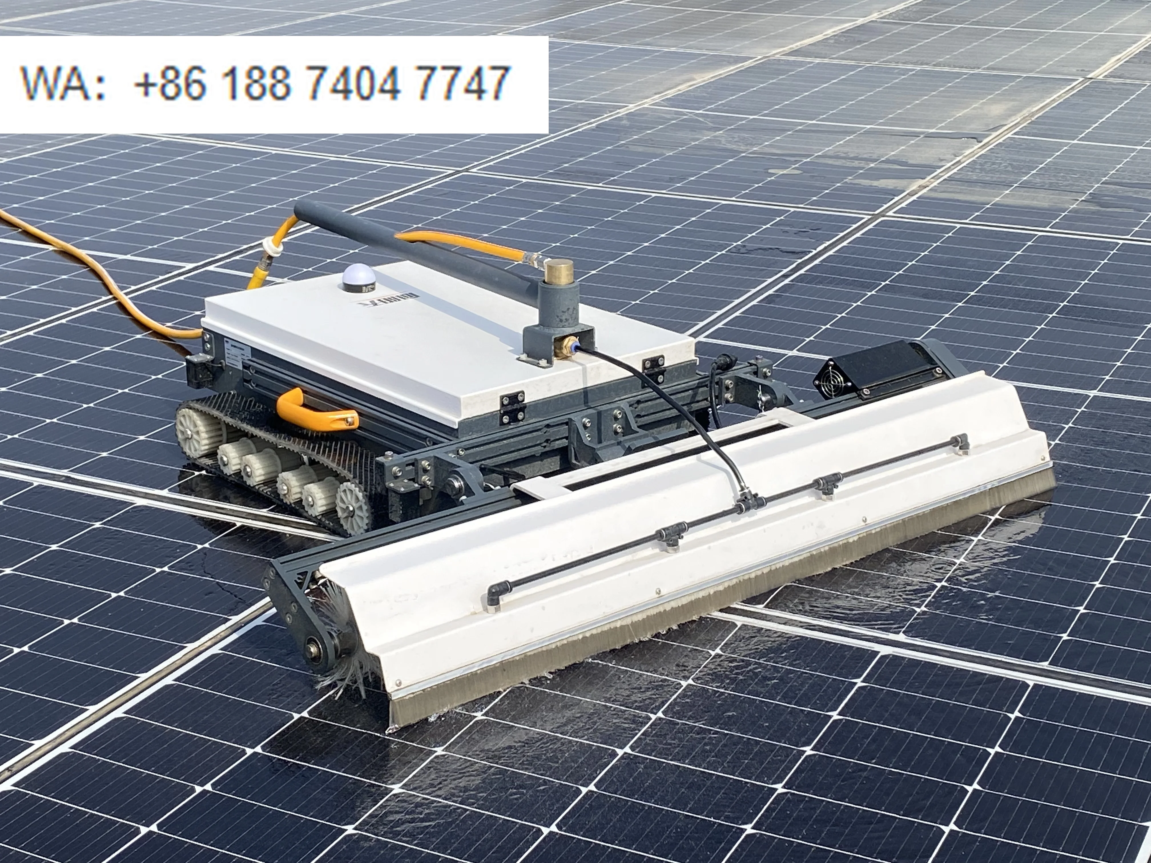 Robô de Limpeza de Painéis Solares e Telhados, Lavadora Automática de Alta Pressão, Drones de Limpeza, Máquina de Limpeza Solar