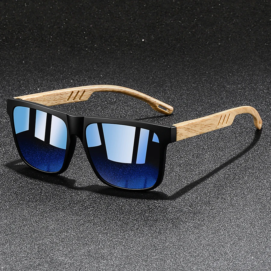 Moda vintage quadrado quadro óculos de sol das mulheres dos homens pesca condução homem marca luxo designer óculos de sol uv400 - Image 4