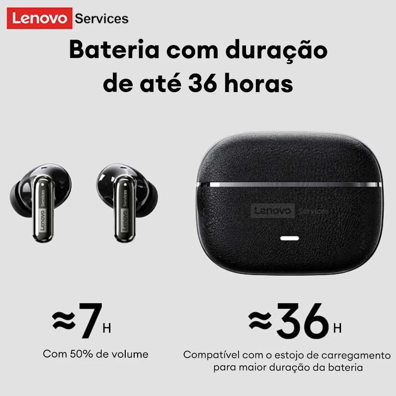 Fones de Ouvido Sem Fio Lenovo LE208 com Cancelamento de Ruído ENC, Microfone, Bluetooth V6.0, Som HIFI, Chamada HD com Microfone - Image 8