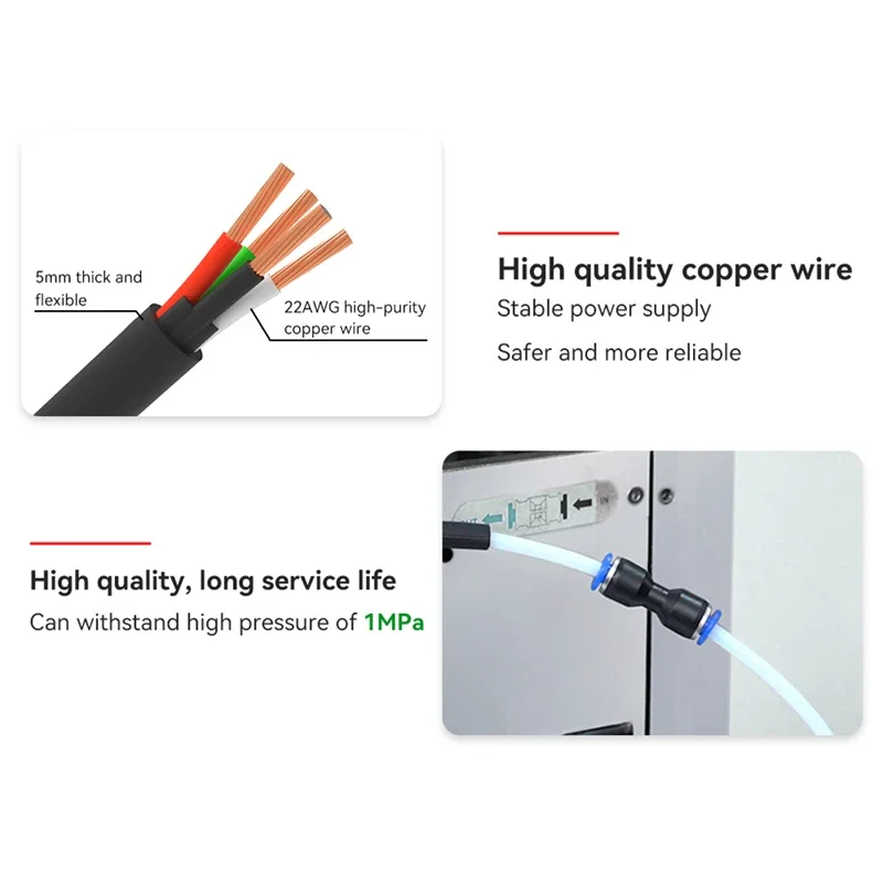 Para impressora 3d de laboratórioambu, tubo de alimentação de ptfe, junta de impressora 3d usada para conectar tubos de material ptfe para laboratório de bambu x1c x1 p1s p1p - Image 2