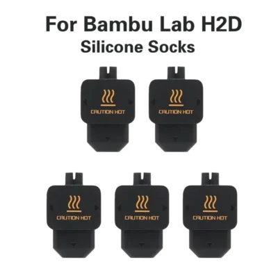 Bambu Lab H2D Impressora 3D Silicone Hotend Capa Meia de isolamento de alta temperatura 300 ° Capa protetora anti-queimadura de resistência C para P1P/X1C