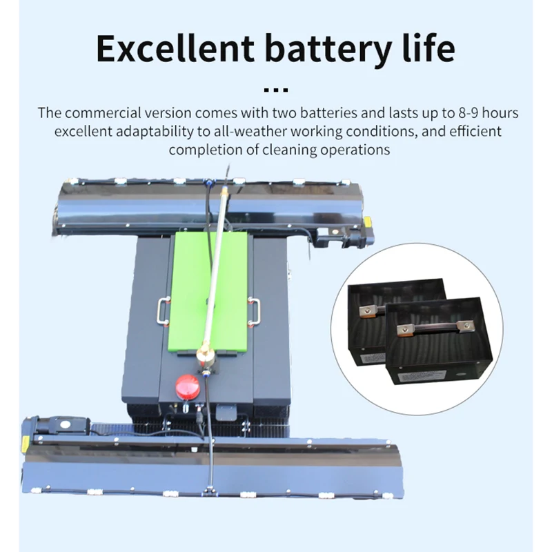 Robô de Limpeza de Painéis Fotovoltaicos Totalmente Automático Certificado CE com Controle Remoto de 200m e Bateria de 8-9h para Uso Úmido e Seco - Image 4