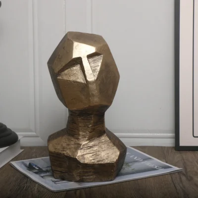 Decoração do quarto 1pc clássico busto estátua decoração, escultura de arte em resina ornamento, busto de mesa original, artesanato colecionável decoração de casa