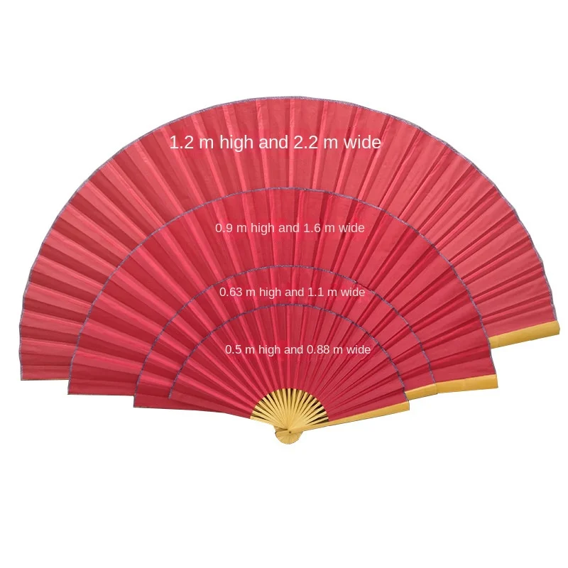 Grande bambu dobrável fã, mão grande, montagem na parede clássica, decoração da sala, estilo chinês, presentes de casamento, 50x88cm - Image 5