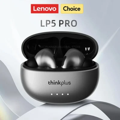 Fones de Ouvido Sem Fio Lenovo LP5 PRO Bluetooth 5.4 TWS com Som HiFi para Jogos, Headset Esportivo LP5Pro com Microfone e Longa Duração de Bateria 2025