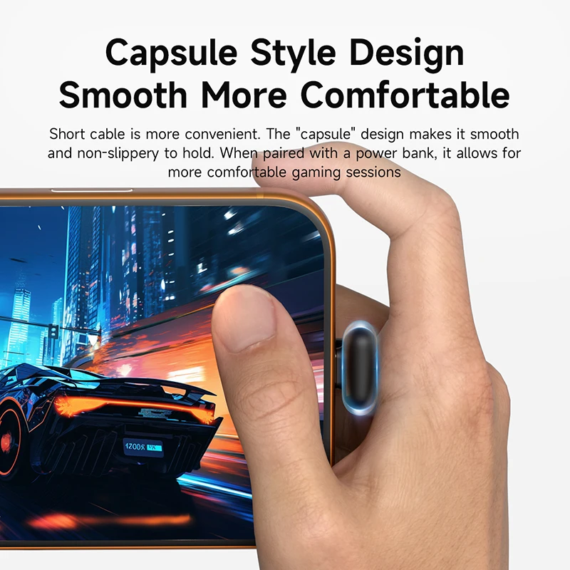 Cabo USB-C de Ângulo Reto Hagibis Curto 90 Graus Tipo-C para Power Bank, Carregamento Rápido, Cabo Cápsula PD 60W para iPhone 17 Pro Max 16 15 - Image 5